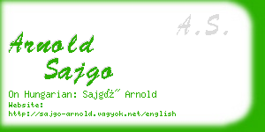 arnold sajgo business card